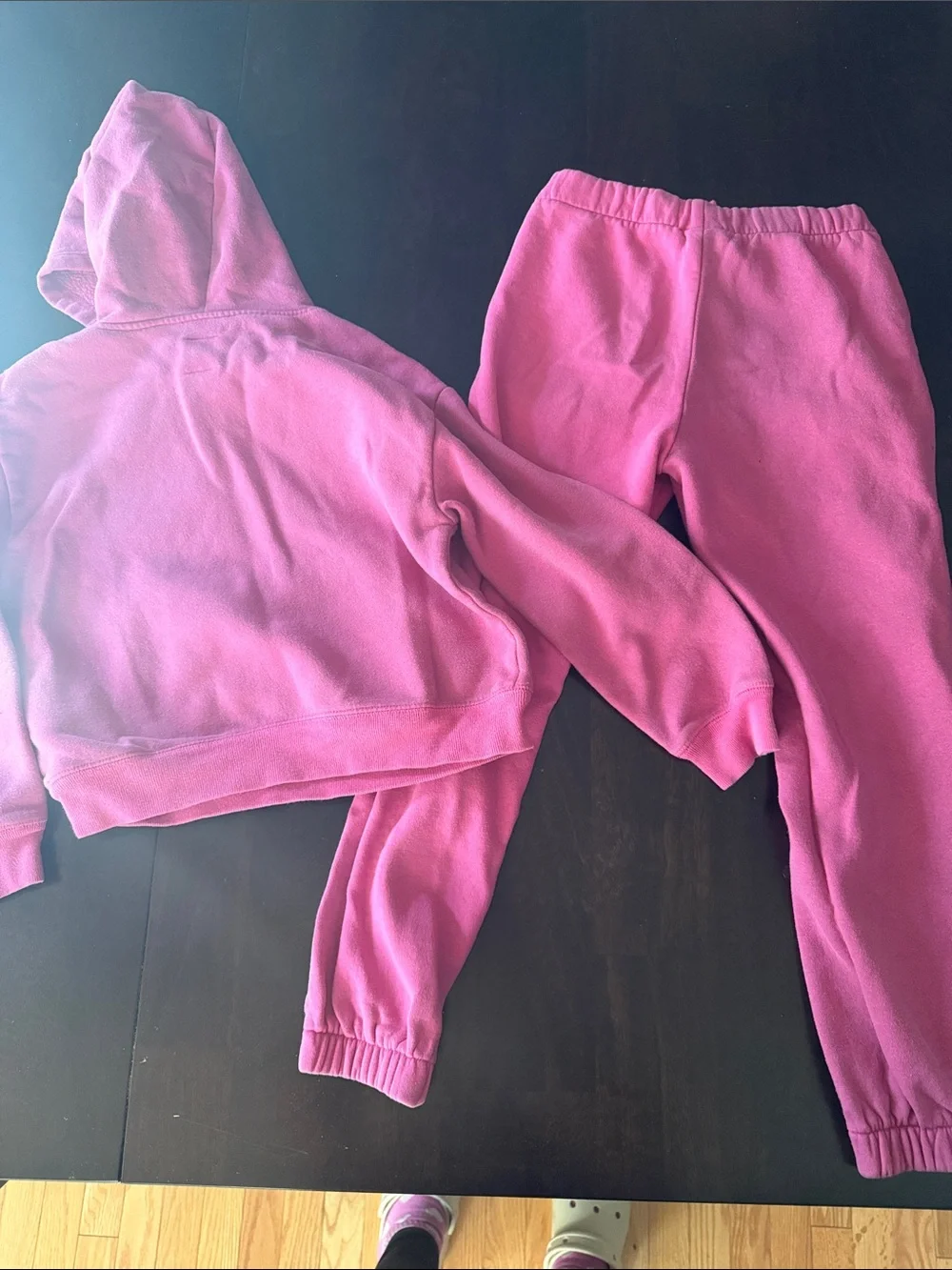 GAP Pink Hoodie & Joggers Set with Smiling Daisy Graphics